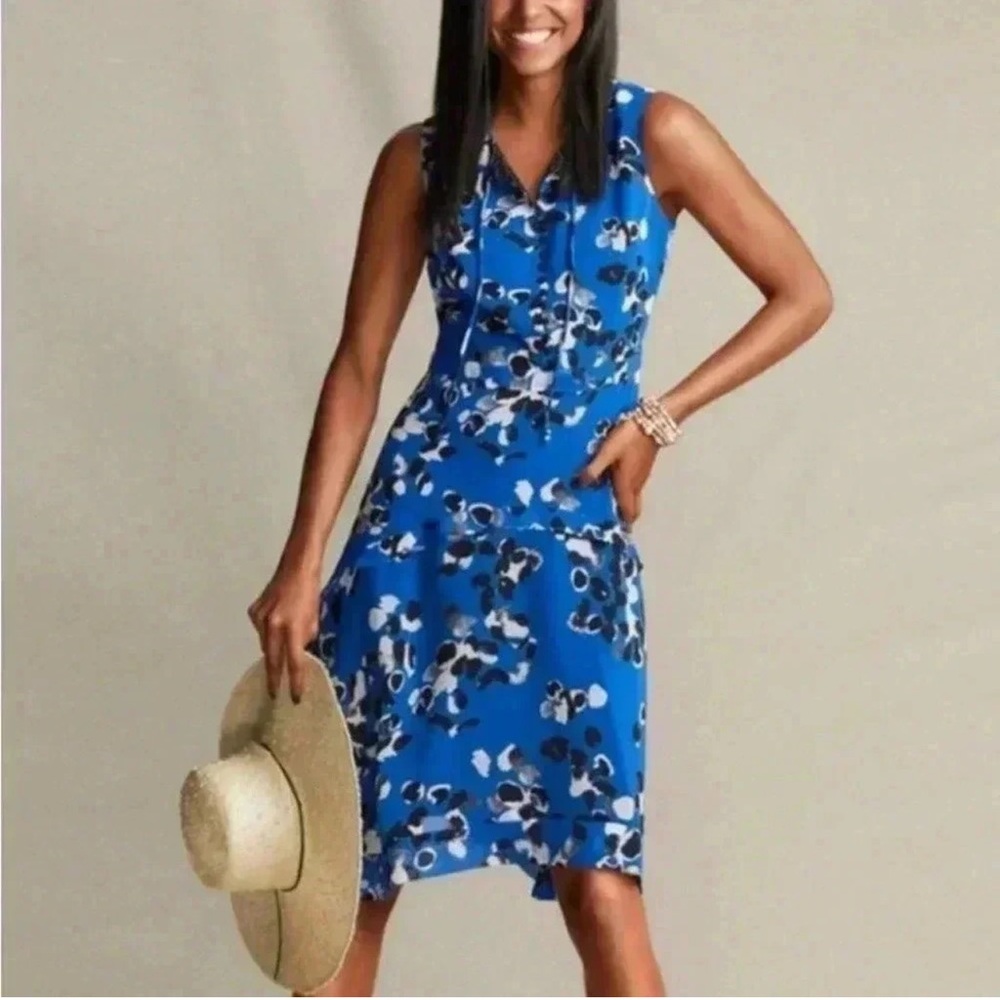 Cabi untamed electric blue dress size medium